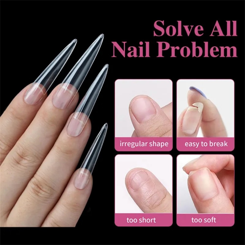 4 In 1 Soft Gel Tips 01 192Pcs 4 In 1 Soft Gel Tips 01 192Pcs