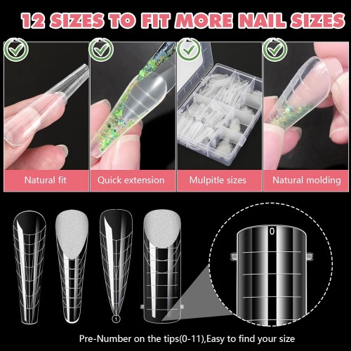 Dual Nail Form Set Model 03 288Pcs