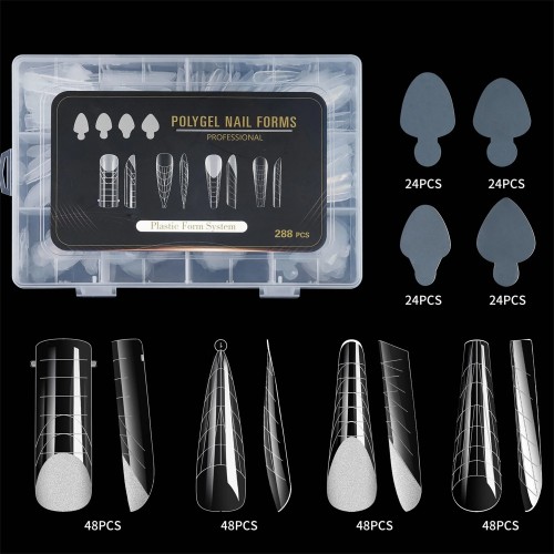 Dual Nail Form Set Model 03 288Pcs