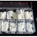 French Nail Tips C Square 100pcs Natural French Nail Tips C Square 100pcs Natural