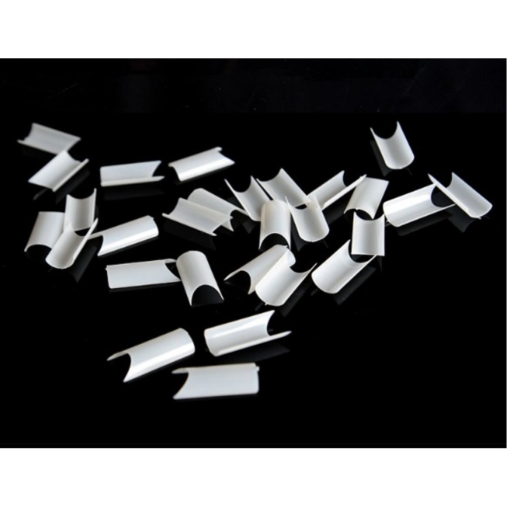 French Nail Tips C Square 100pcs Natural