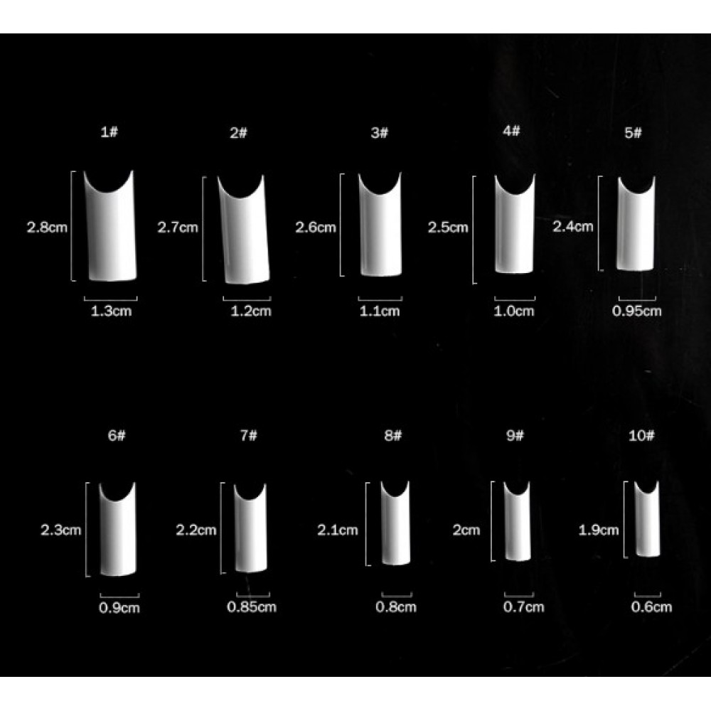 French Nail Tips C Square 100pcs Natural French Nail Tips C Square 100pcs Natural
