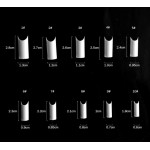 French Nail Tips C Square 100pcs Natural French Nail Tips C Square 100pcs Natural