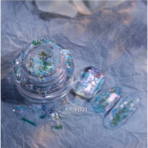 Διακοσμητικά Flakes Νυχιών Moonlight  YB01