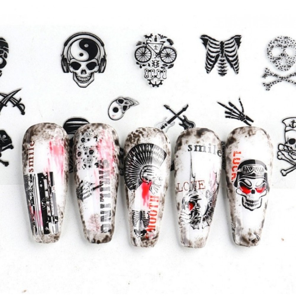 Nail Foil Skull