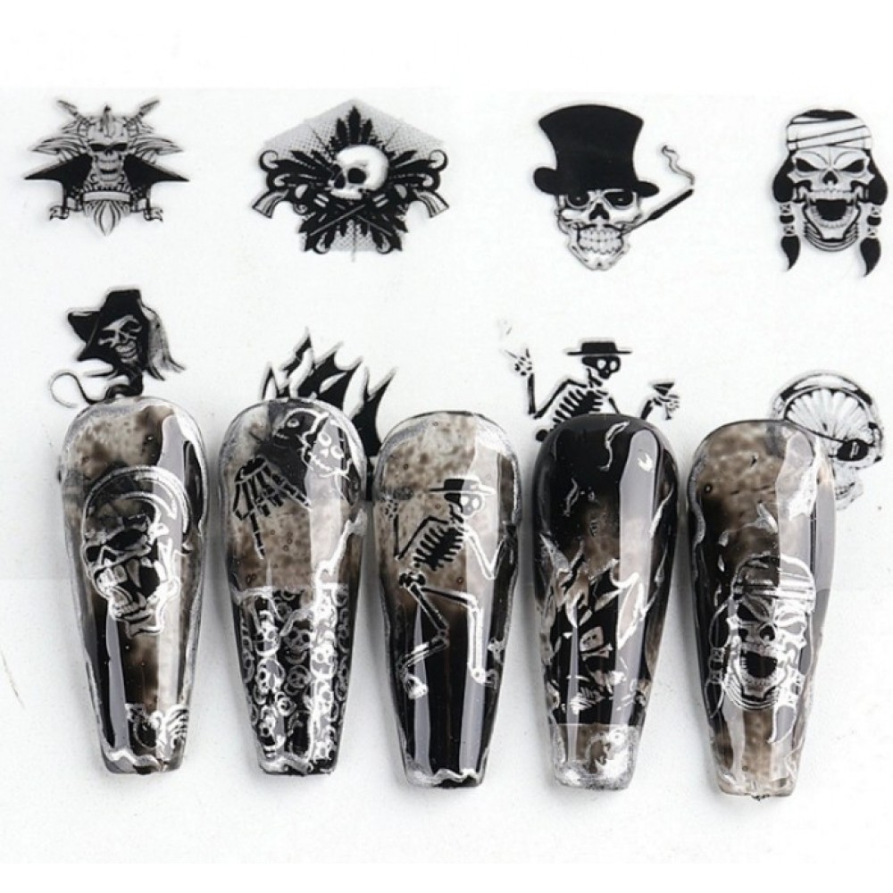 Nail Foil Skull