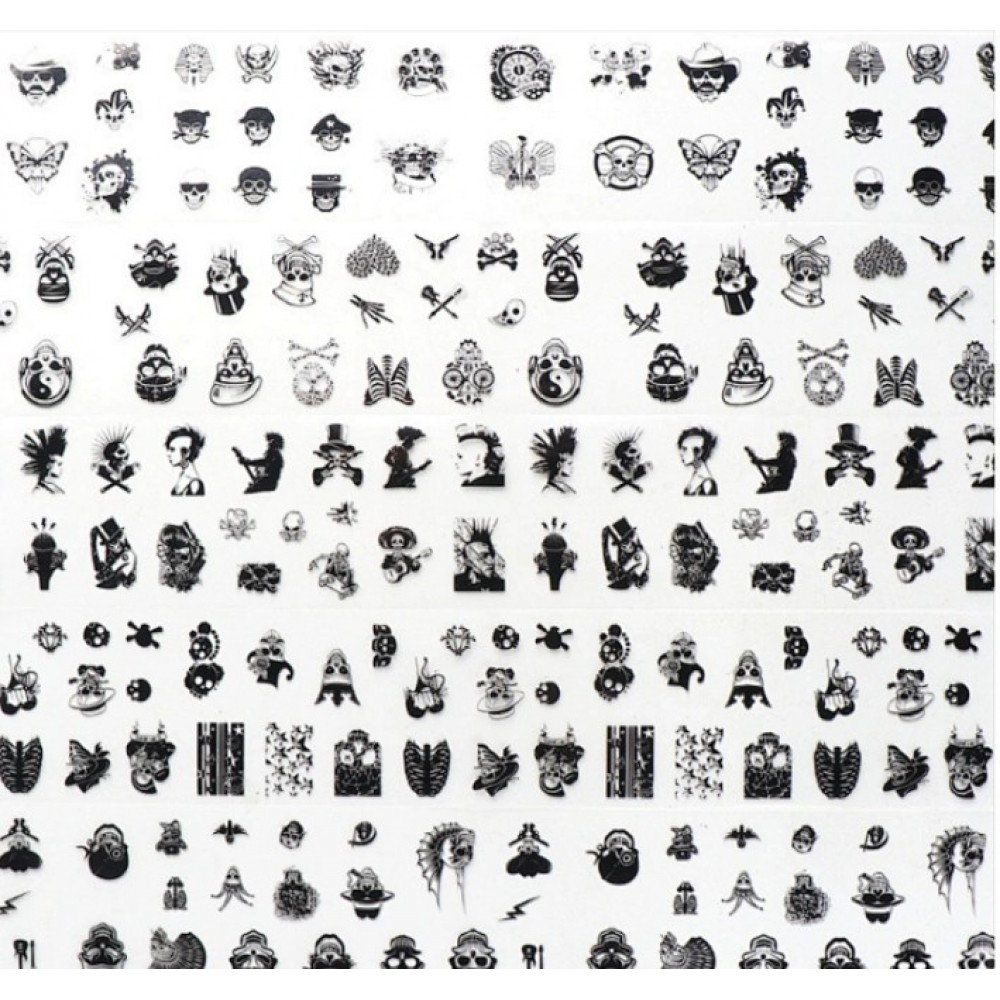 Nail Foil Skull