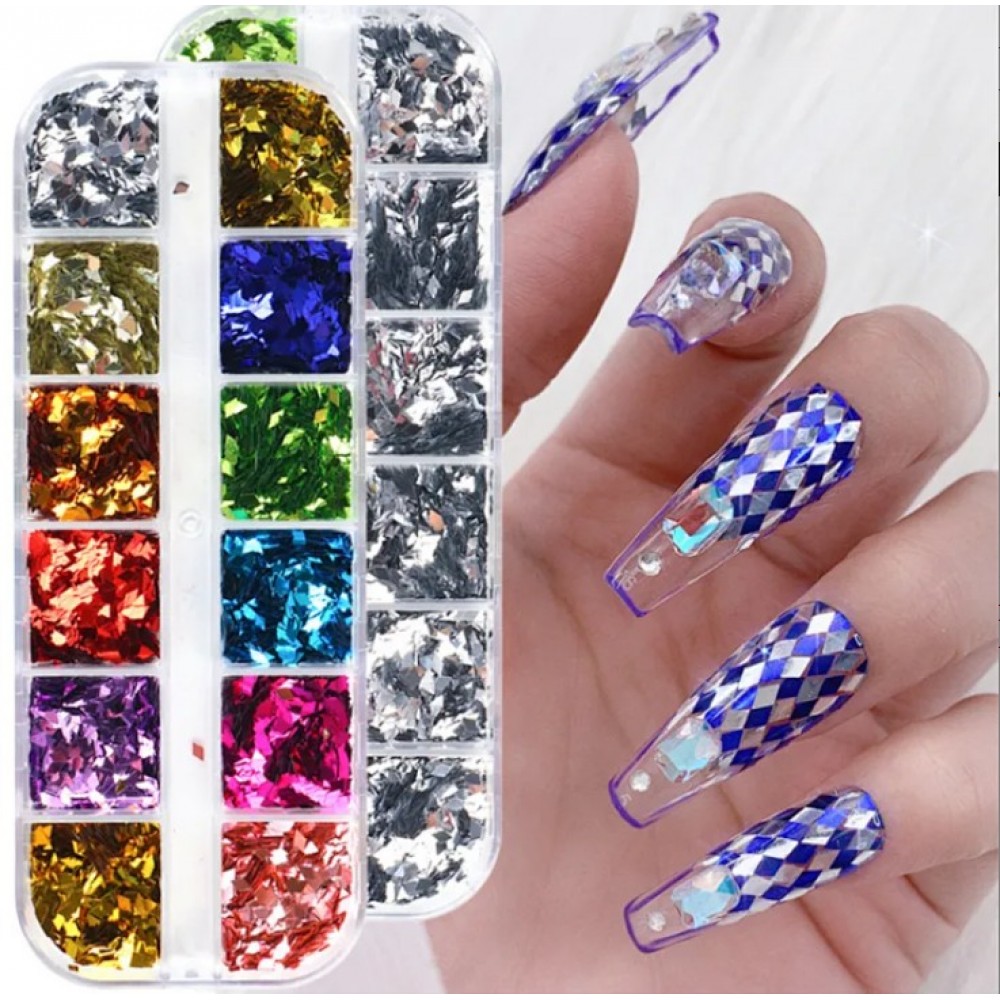 Διακοσμητικά Νυχιών Sequins Rhombus