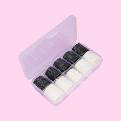 Nail Foil Black & White #23