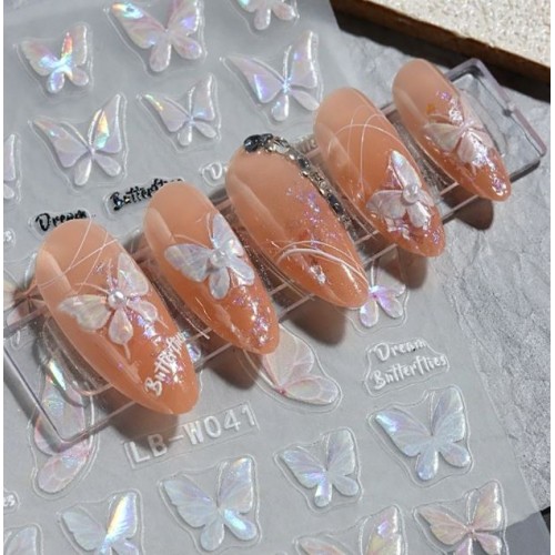 Αυτοκόλλητα Νυχιών Fairy Butterfly LB-W041