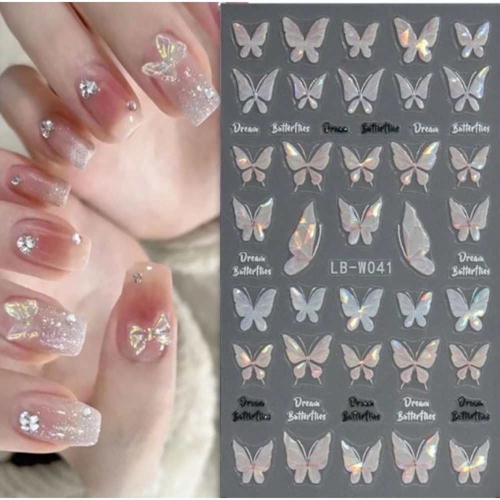 Αυτοκόλλητα Νυχιών Fairy Butterfly LB-W041