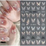 Αυτοκόλλητα Νυχιών Fairy Butterfly LB-W041