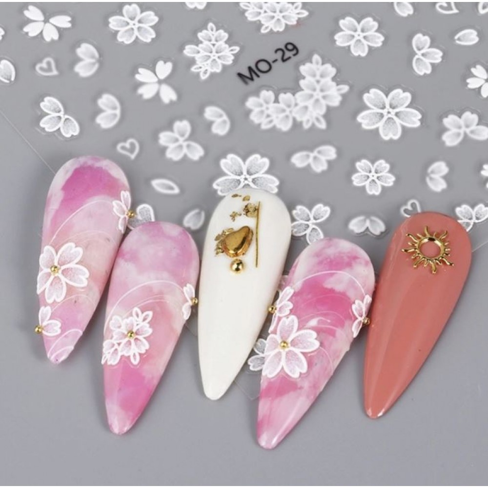 Αυτοκόλλητα Νυχιών Lace Flower​​​​​​​ MO29