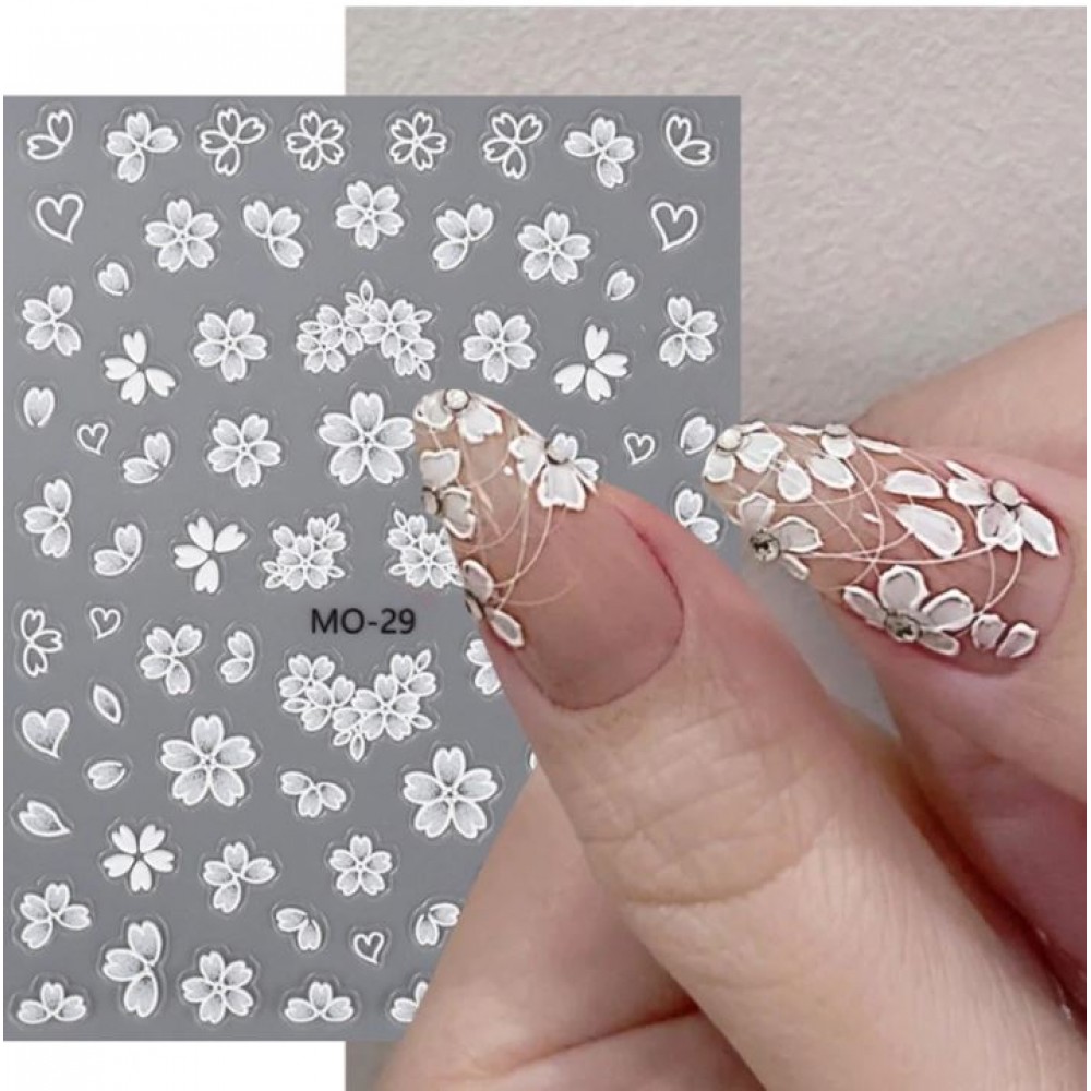 Αυτοκόλλητα Νυχιών Lace Flower​​​​​​​ MO29