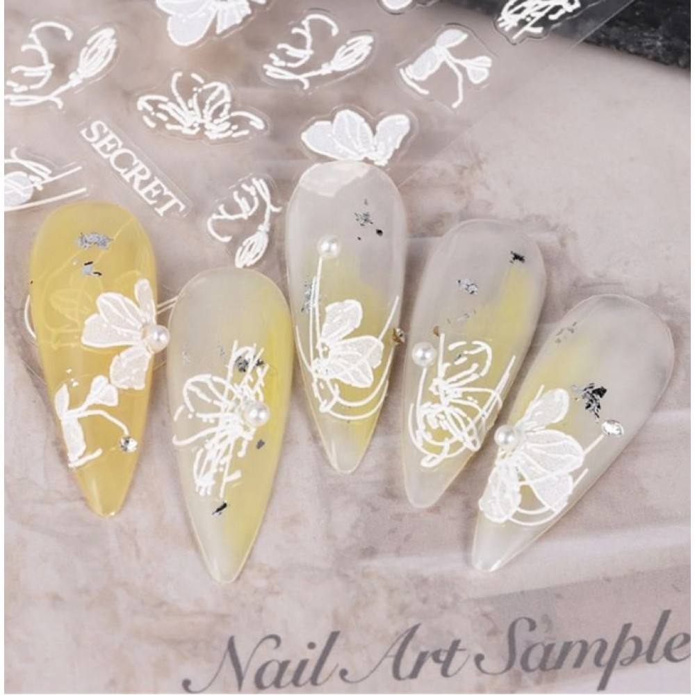 Αυτοκόλλητα Νυχιών Lace Flower​​​​​​​ MO30
