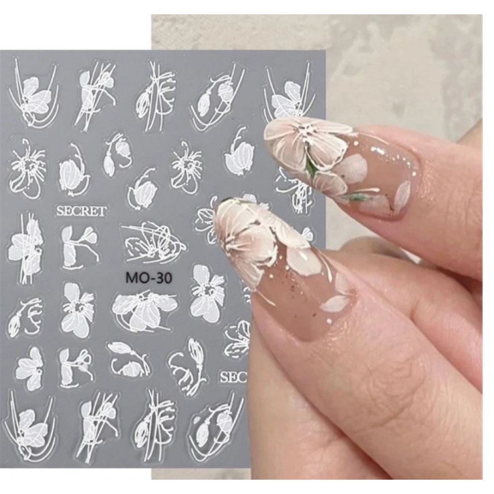Αυτοκόλλητα Νυχιών Lace Flower​​​​​​​ MO30