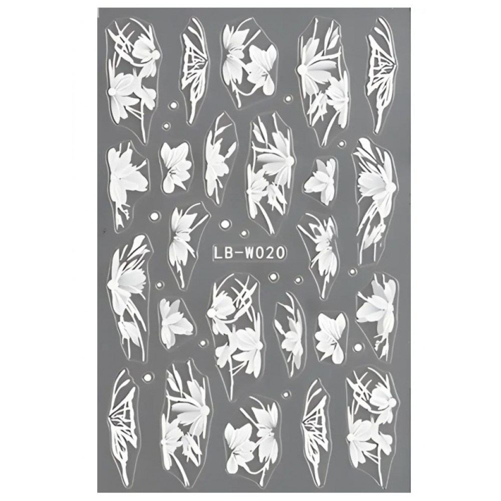 Αυτοκόλλητα Νυχιών Lace Flower​​​​​​​ LB-W020