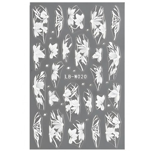 Αυτοκόλλητα Νυχιών Lace Flower​​​​​​​ LB-W020