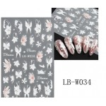 Αυτοκόλλητα Νυχιών Lace Flower​​​​​​​ LB-W034