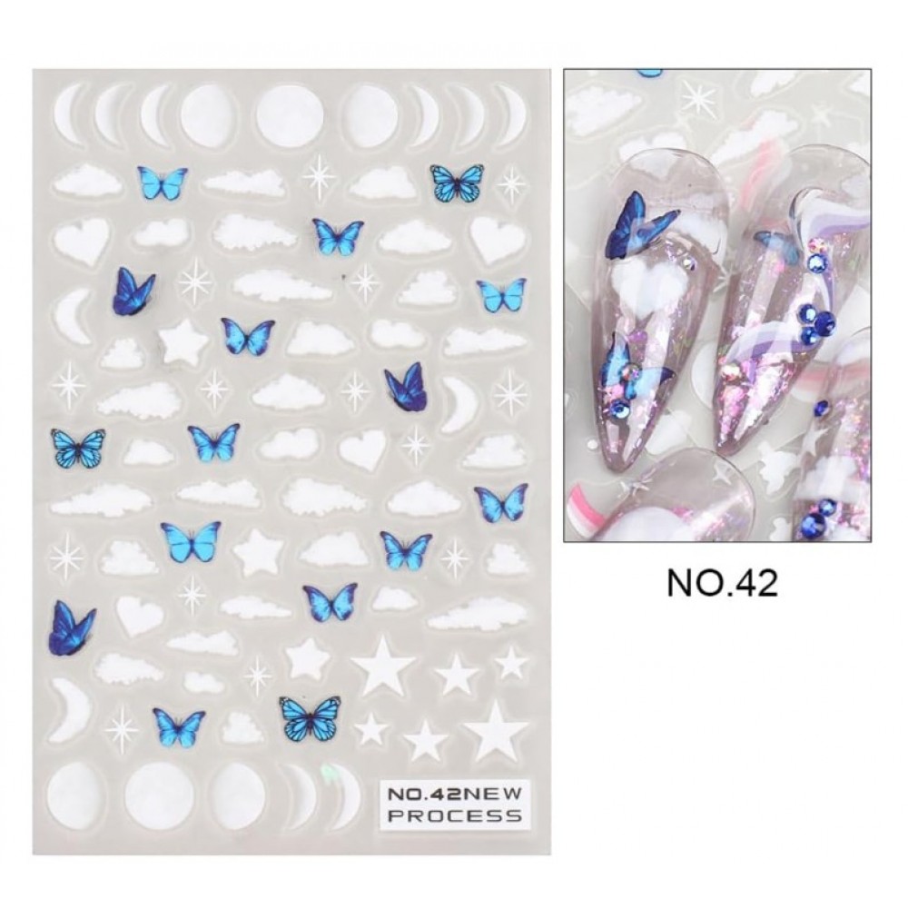 Αυτοκόλλητα Νυχιών Nail Stickers No 42