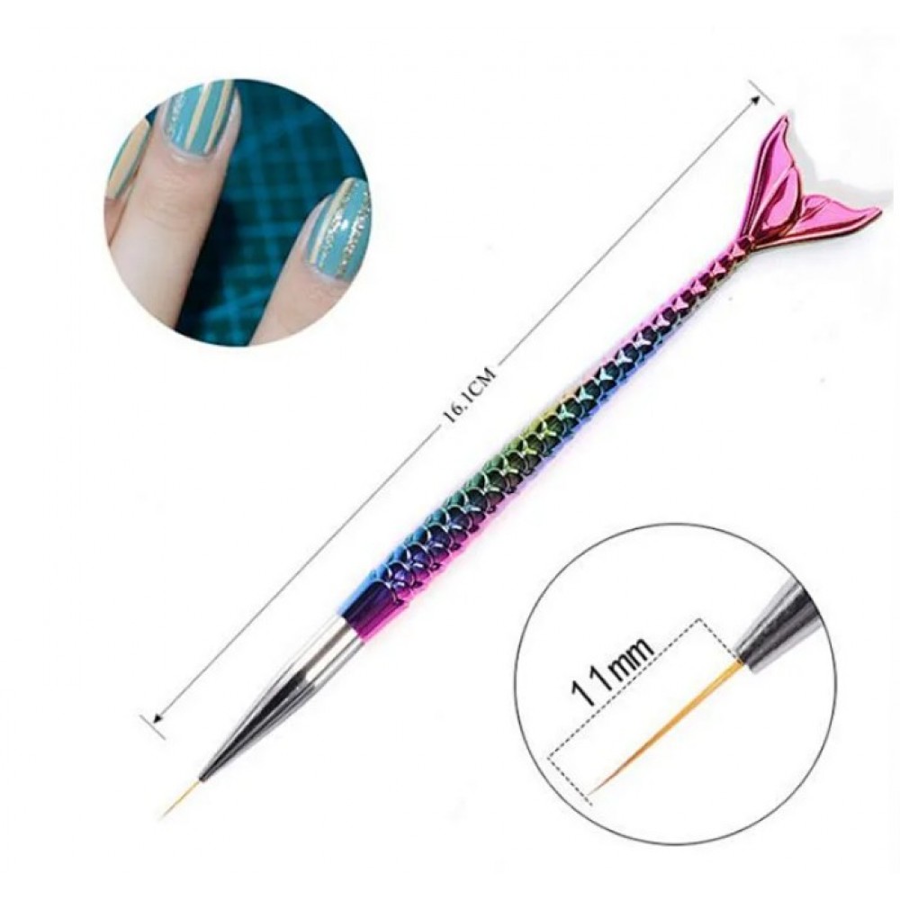 Set 3 Πινέλων Liner Mermaid