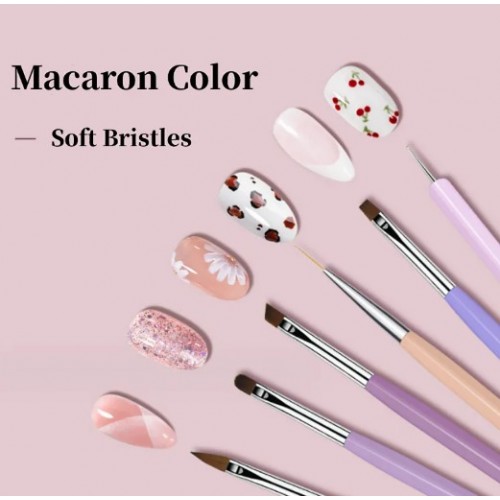 Σετ 6 Πινέλα Nail Art
