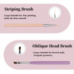Σετ 6 Πινέλα Nail Art Σετ 6 Πινέλα Nail Art