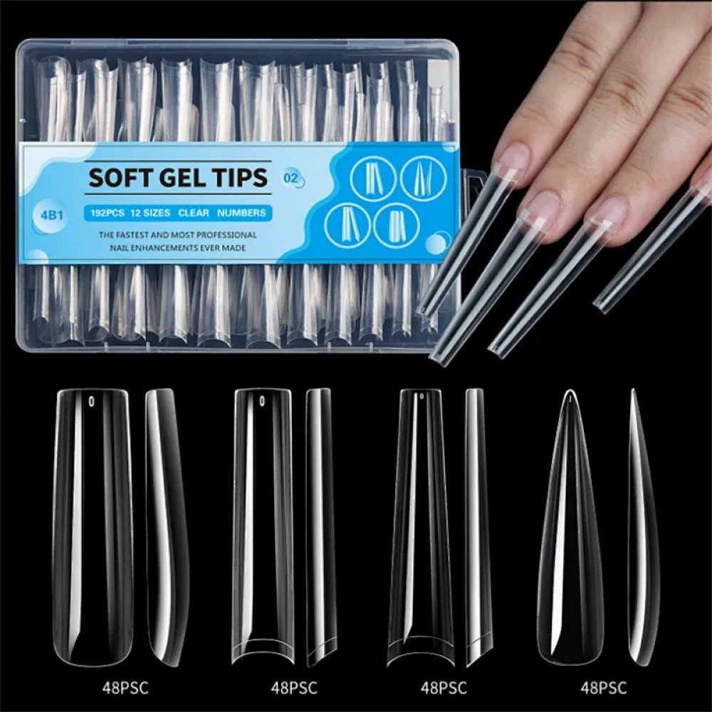 4 In 1 Soft Gel Tips 02 192Pcs 4 In 1 Soft Gel Tips 02 192Pcs