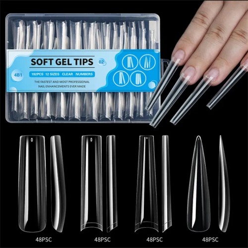 4 In 1 Soft Gel Tips 02 192Pcs