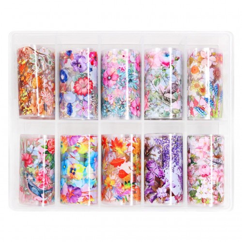 Nail Foil Floral M-108