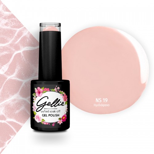 Gellie Ημιμόνιμο Βερνίκι Νυχιών Natural 19, 10ml
