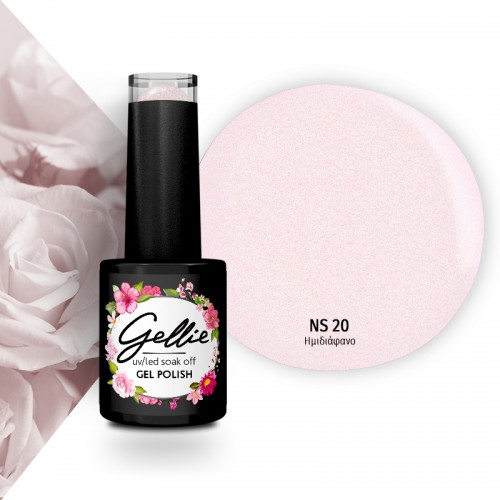 Gellie Ημιμόνιμο Βερνίκι Νυχιών Natural 20, 10ml