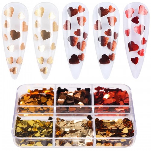 Διακοσμητικά Νυχιών Box Love Sequins B