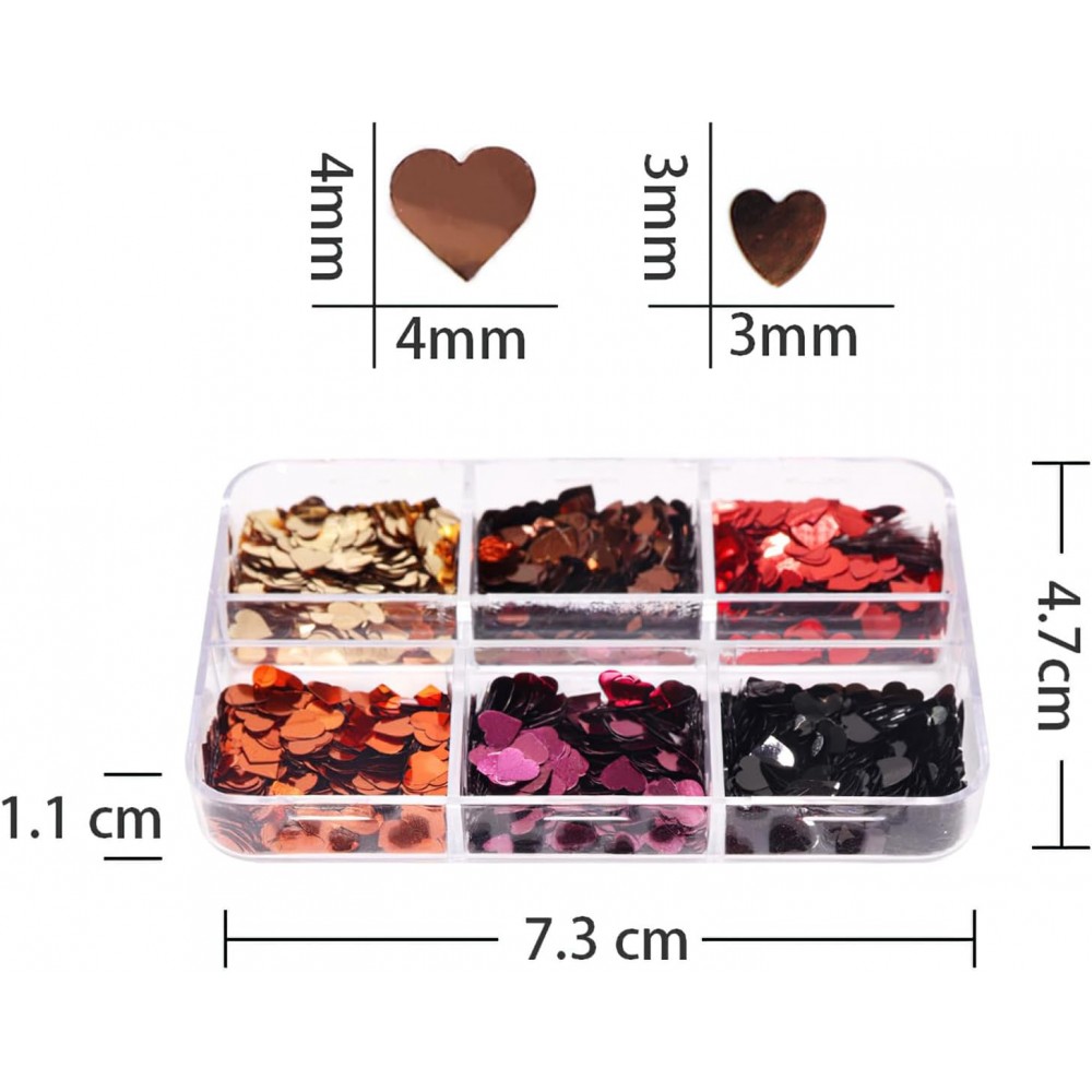 Διακοσμητικά Νυχιών Box Love Sequins D Διακοσμητικά Νυχιών Box Love Sequins D
