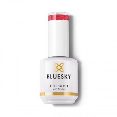 Bluesky Ημιμόνιμο Βερνίκι Νυχιών Gel Polish Sparkle Neon 2 Orange,  15ml