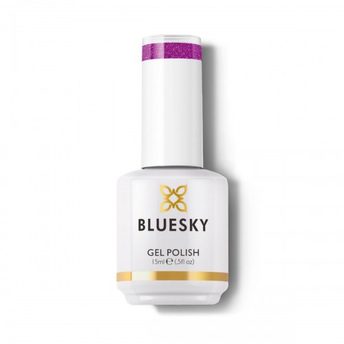Bluesky Ημιμόνιμο Βερνίκι Νυχιών Gel Polish Sparkle Neon 5 Purple,  15ml