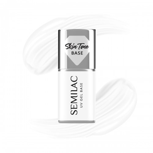 Semilac Skin Tone Cover Base 2-in-1  Coconut Cream, 7ml