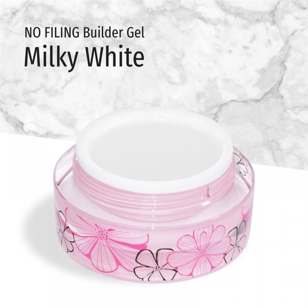 J.K No Filing Builder Gel Milky White 15ml J.K No Filing Builder Gel Milky White 15ml