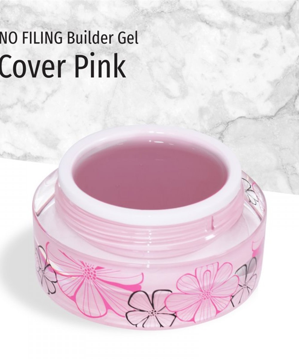 J.K No Filing Builder Gel Cover Pink 15ml *