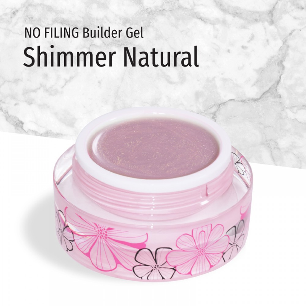 J.K No Filing Builder Gel Shimmer Natural 15ml J.K No Filing Builder Gel Shimmer Natural 15ml