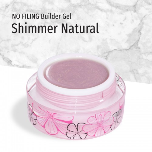 J.K No Filing Builder Gel Shimmer Natural 15ml *