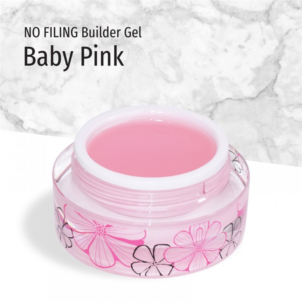 J.K No Filing Builder Gel Baby Pink 15ml