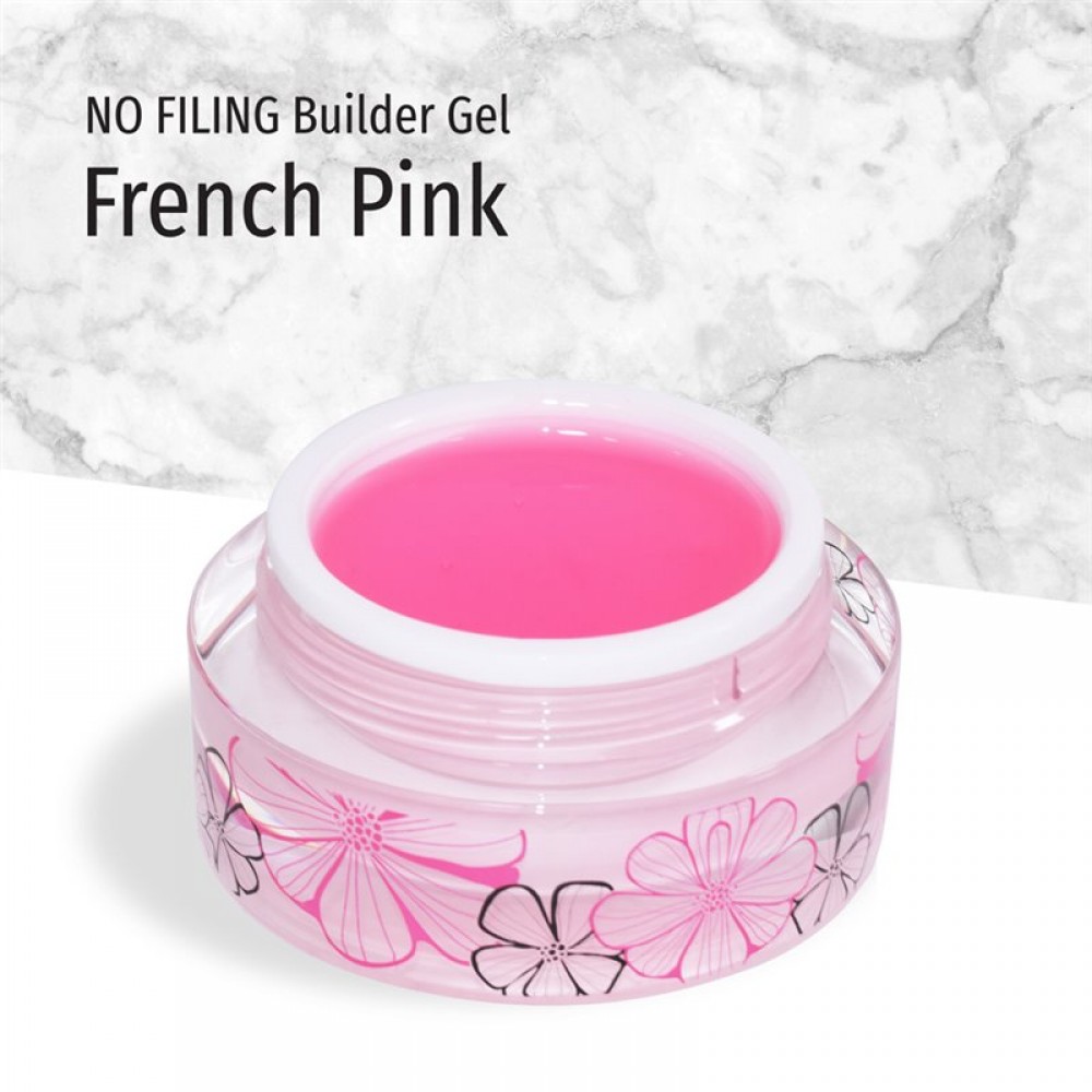 J.K No Filing Builder Gel French Pink 15ml *