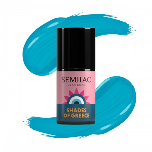 Semilac Ημιμόνιμο Βερνίκι Νυχιών A706 UV Gel Polish Aegean Blue 7 ml