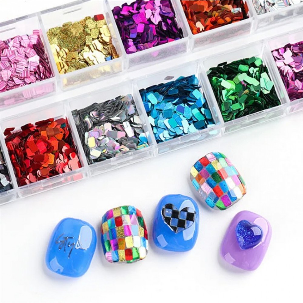 Διακοσμητικά Νυχιών Sequins Square
