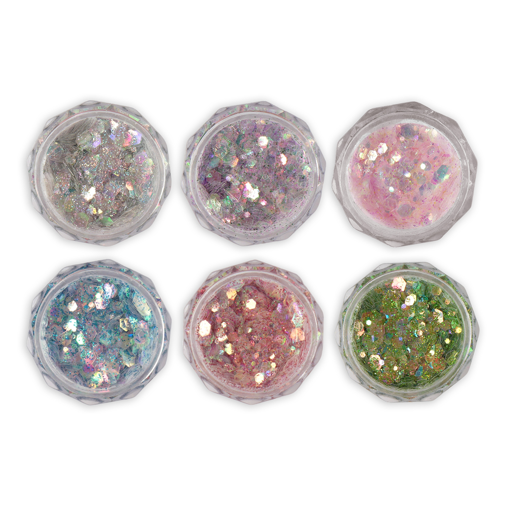 Σετ 6 Glitter Νυχιών No6 T2