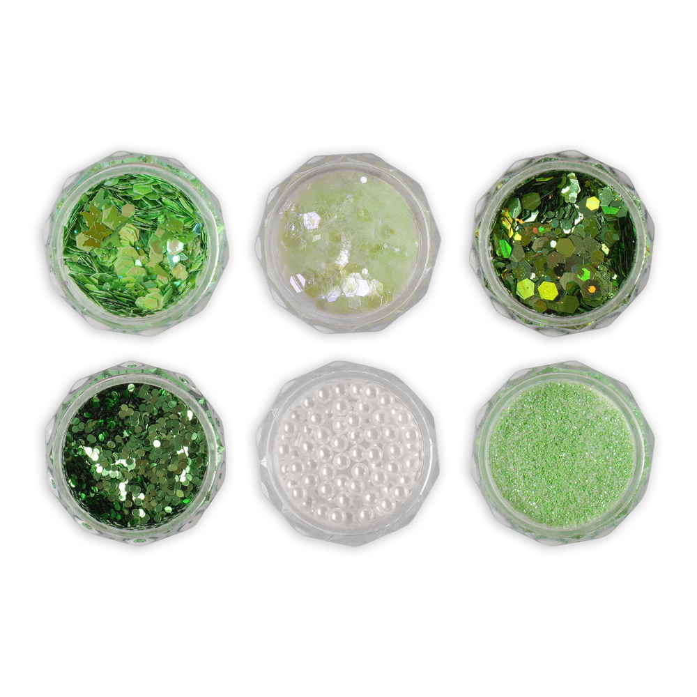 Σετ 6 Glitter Νυχιών No11 T4