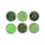 Σετ 6 Glitter Νυχιών No15 T1 Σετ 6 Glitter Νυχιών No15 T1
