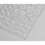 Αυτοκόλλητα Νυχιών 3D Pearl 3112