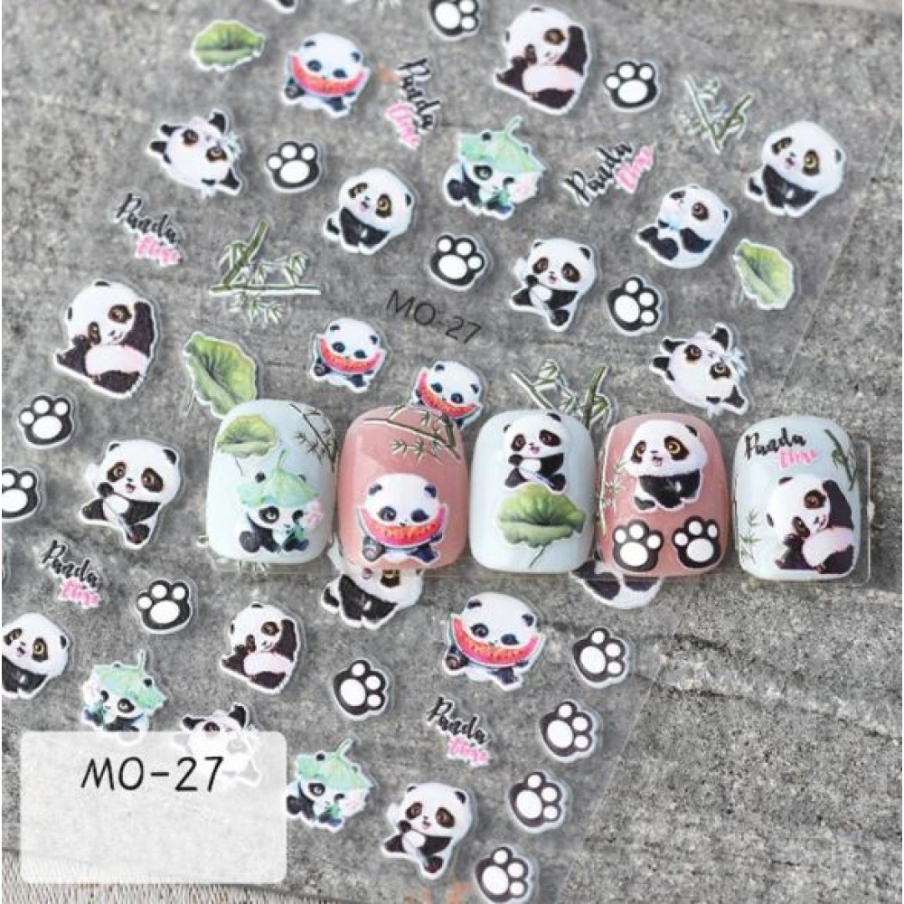 Αυτοκόλλητα Νυχιών Cute Panda MO-27